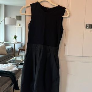 Theory black mini dress